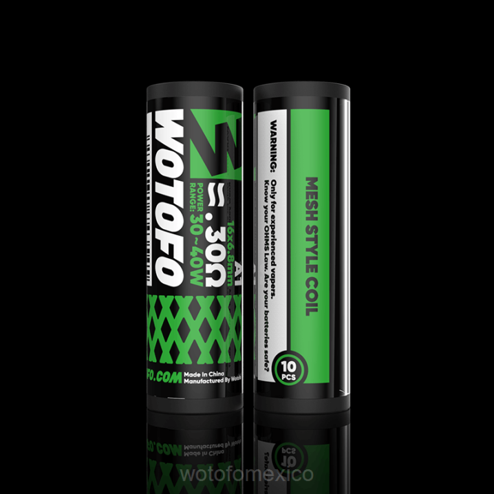 Vaporizador Wotofo - Wotofo bobina estilo malla VLN6315 perfil ps 0.3ohm 10 piezas