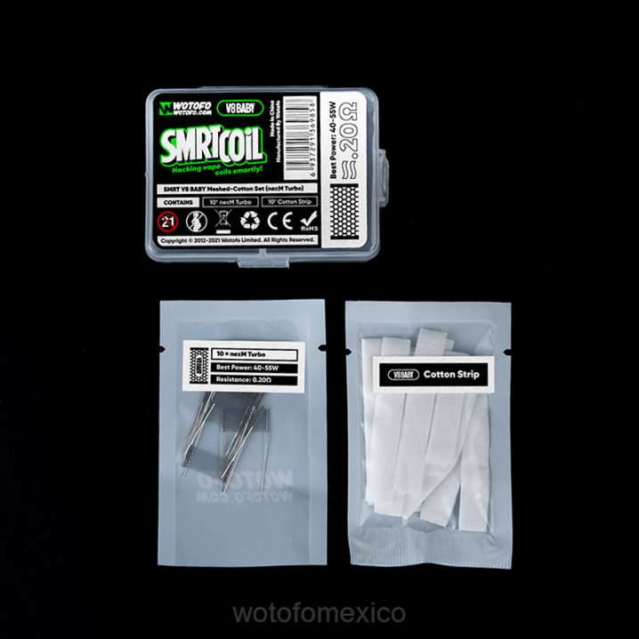 Wotofo Monterrey - Wotofo SMRT conjunto v8 baby de malla y algodón VLN6352 frío nexmesh