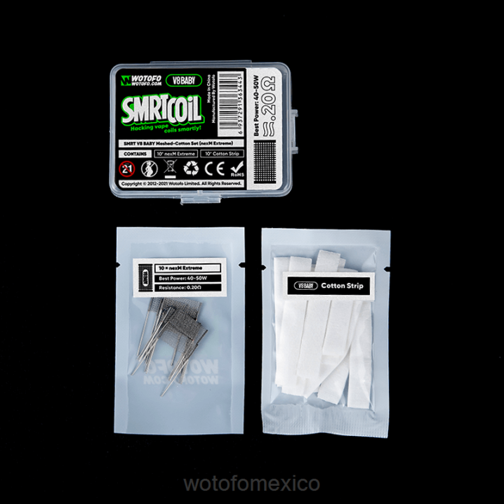 Wotofo Monterrey - Wotofo SMRT conjunto v8 baby de malla y algodón VLN6352 frío nexmesh