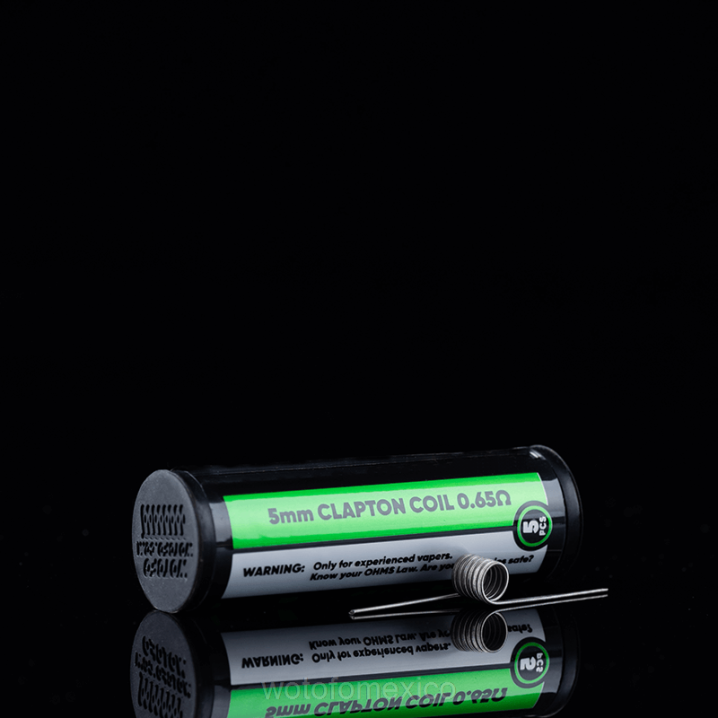 Wotofo Precio - Wotofo bobina prefabricada de identificación VLN6347 Clapton fusionado de doble núcleo 0,65 ohmios 5mm 5 uds.