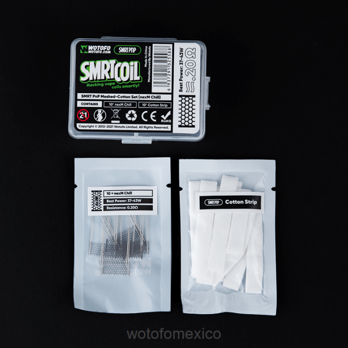 Wotofo Shop Online - Wotofo SMRT conjunto de malla y algodón pnp VLN6339 turbo nexmesh