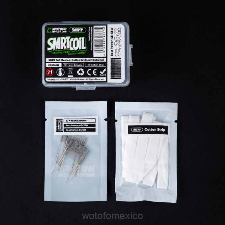 Wotofo Shop Online - Wotofo SMRT conjunto de malla y algodón pnp VLN6339 turbo nexmesh
