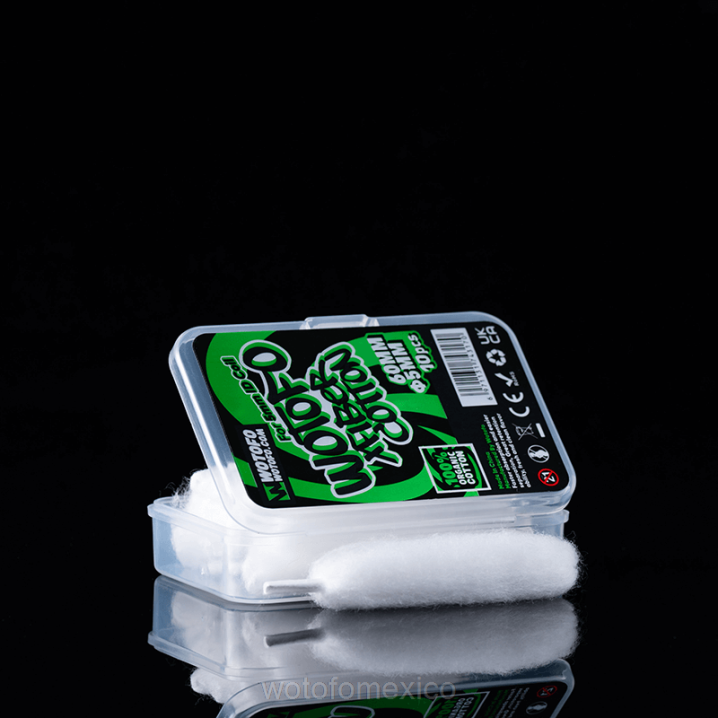Wotofo Vape Review - Wotofo Algodón xfiber para bobina de identificación VLN6348 5 mm de espesor 10 piezas
