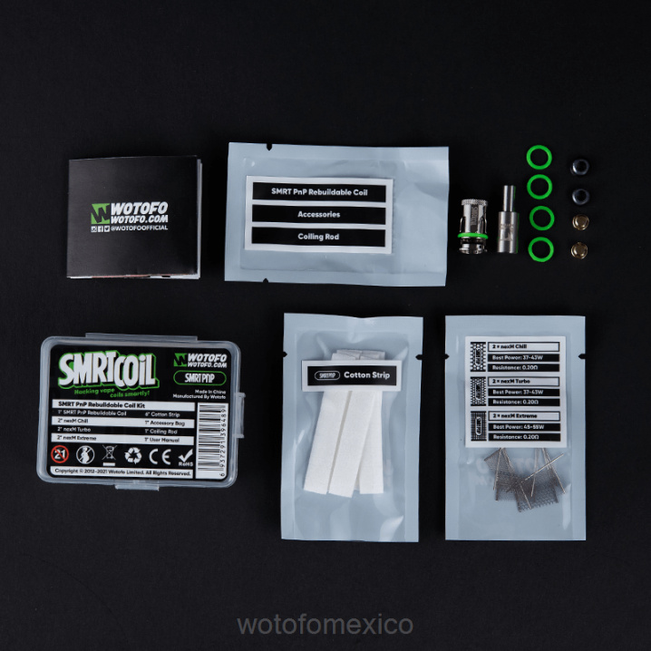Wotofo Vape Review - Wotofo SMRT kit de bobina reconstruible VLN6318 kit pnp inteligente