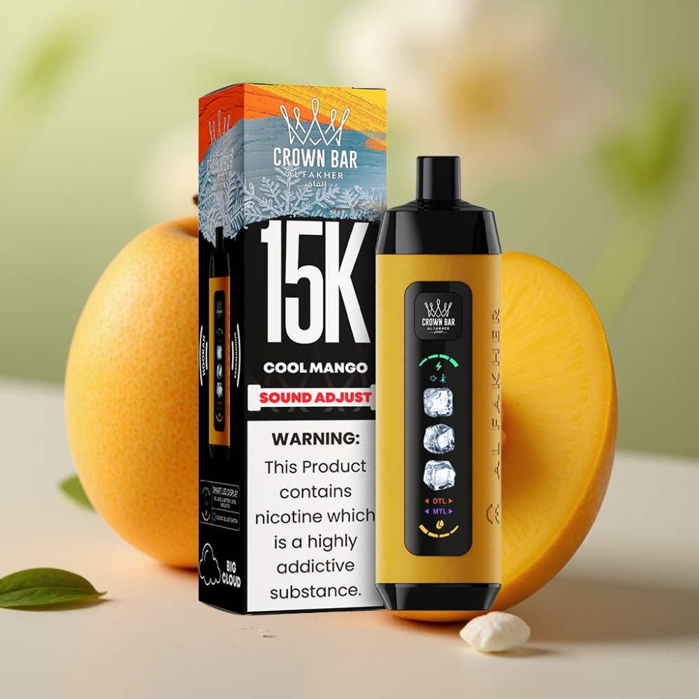 Al Fakher 15K Ice Adjust Clouds Dispositivo Desechable 15000 chupadas Mangó Frío 22ml Tipo-C