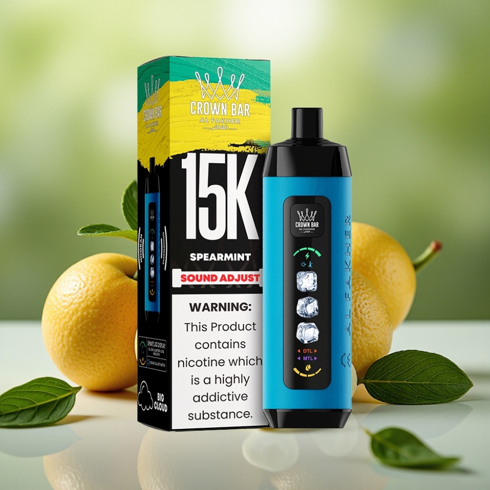 Al Fakher 15k Ice Adjust Clouds Disposable 15000 chupadas 22ml Menta Verde