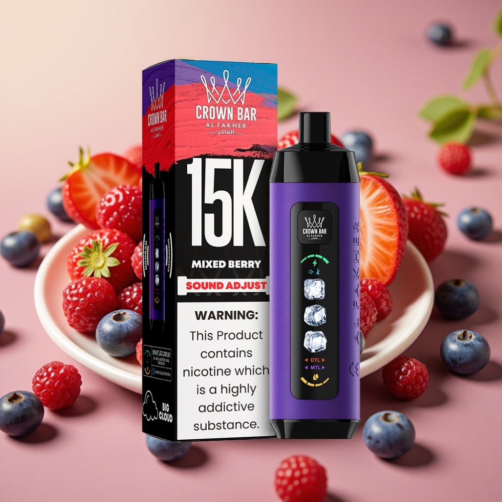 Al Fakher 15k Ice Adjust Clouds Dispositivo Desechable 15000 chupadas 22ml Mixed Berry