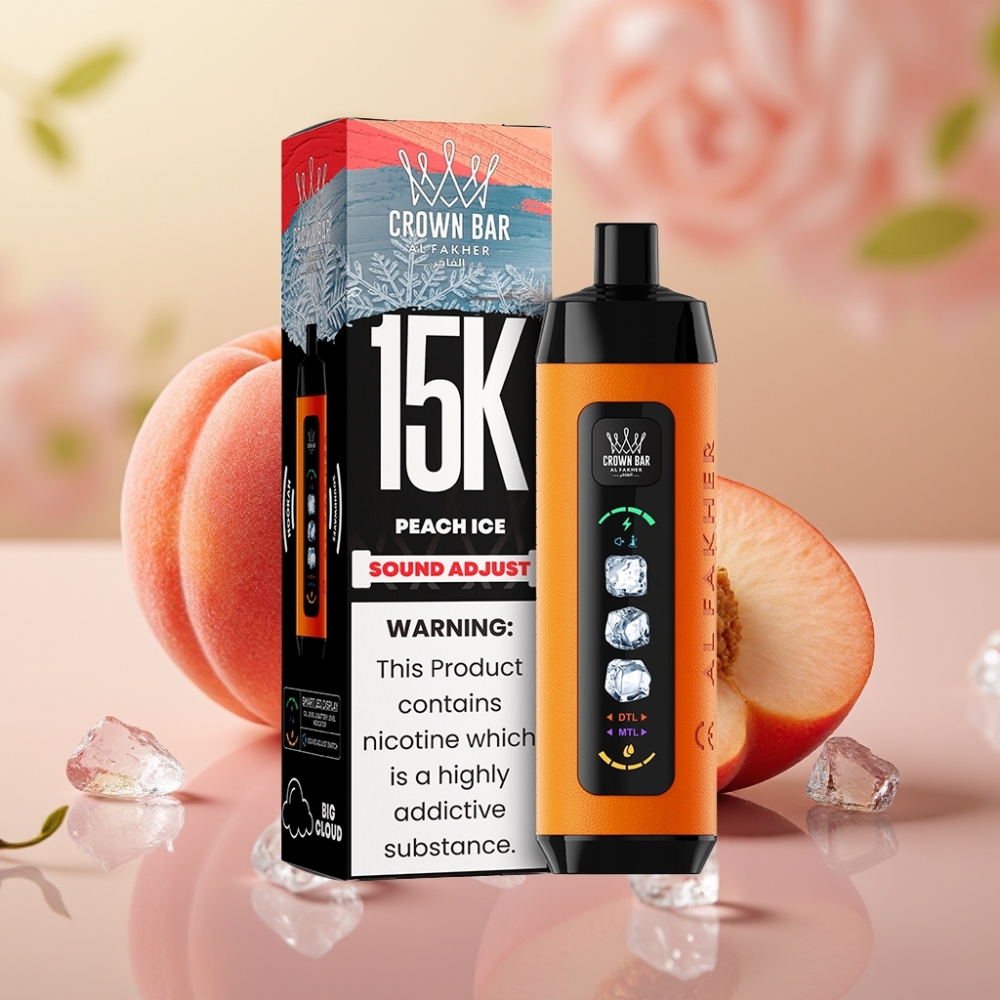 Al Fakher 15k Ice Adjust Clouds Dispositivo Desechable 15000 chupadas Duraznor Hielo 22ml