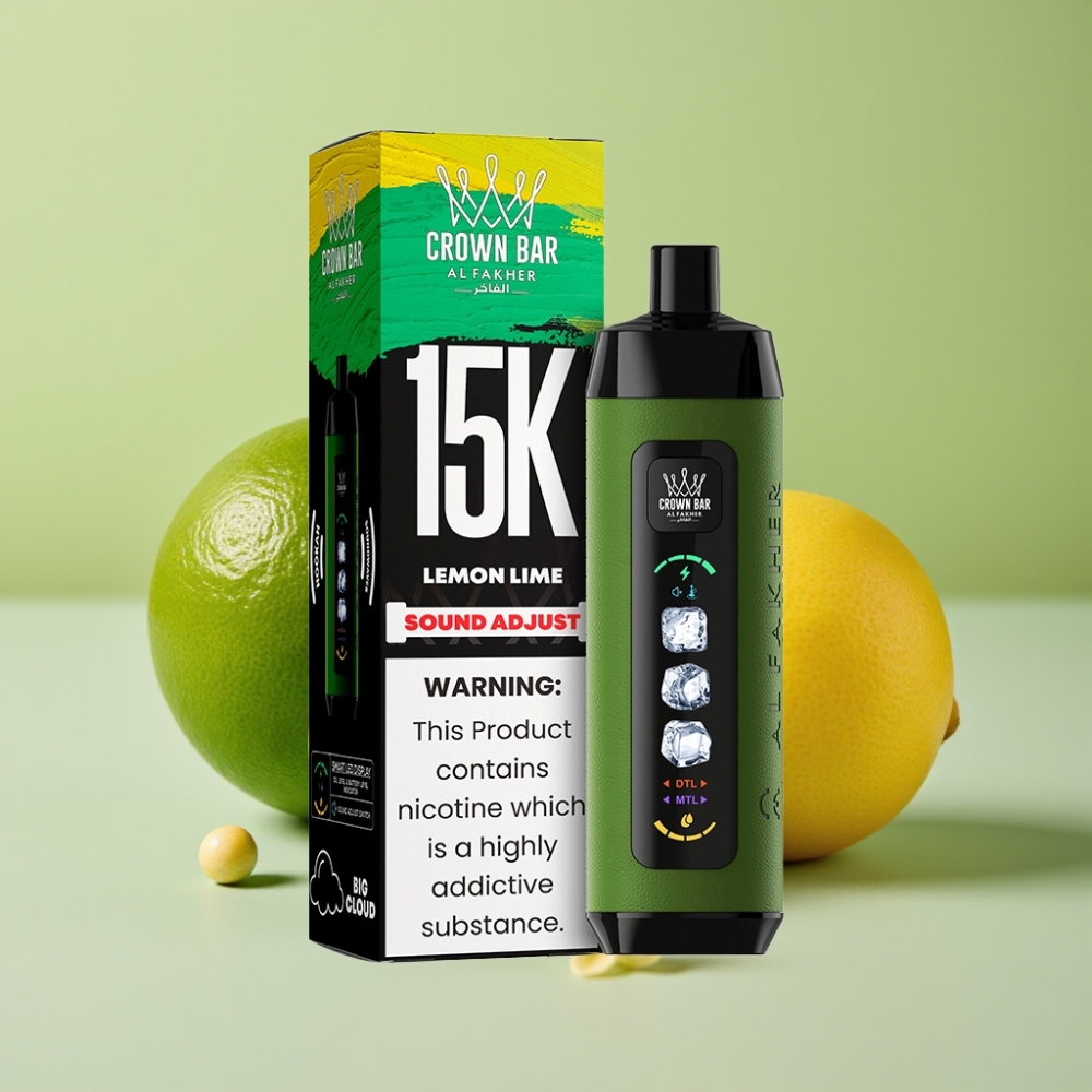 Al Fakher 15k Ice Adjust Clouds Dispositivo Desechable 22ml 5mg Lima Limón