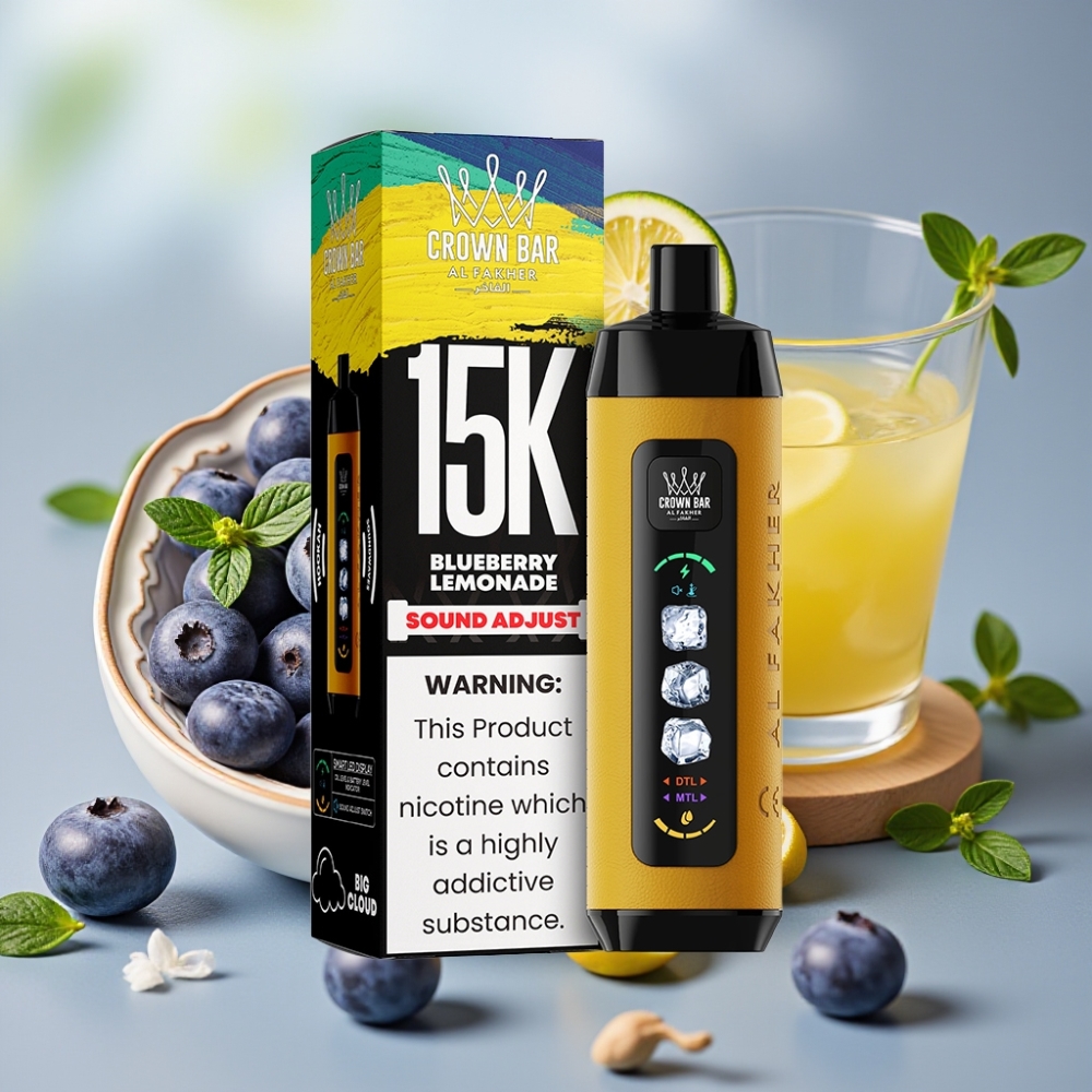 Al Fakher 15k Ice Adjust Clouds Dispositivo Desechable 22ml 5mg Limonada de Arándanos