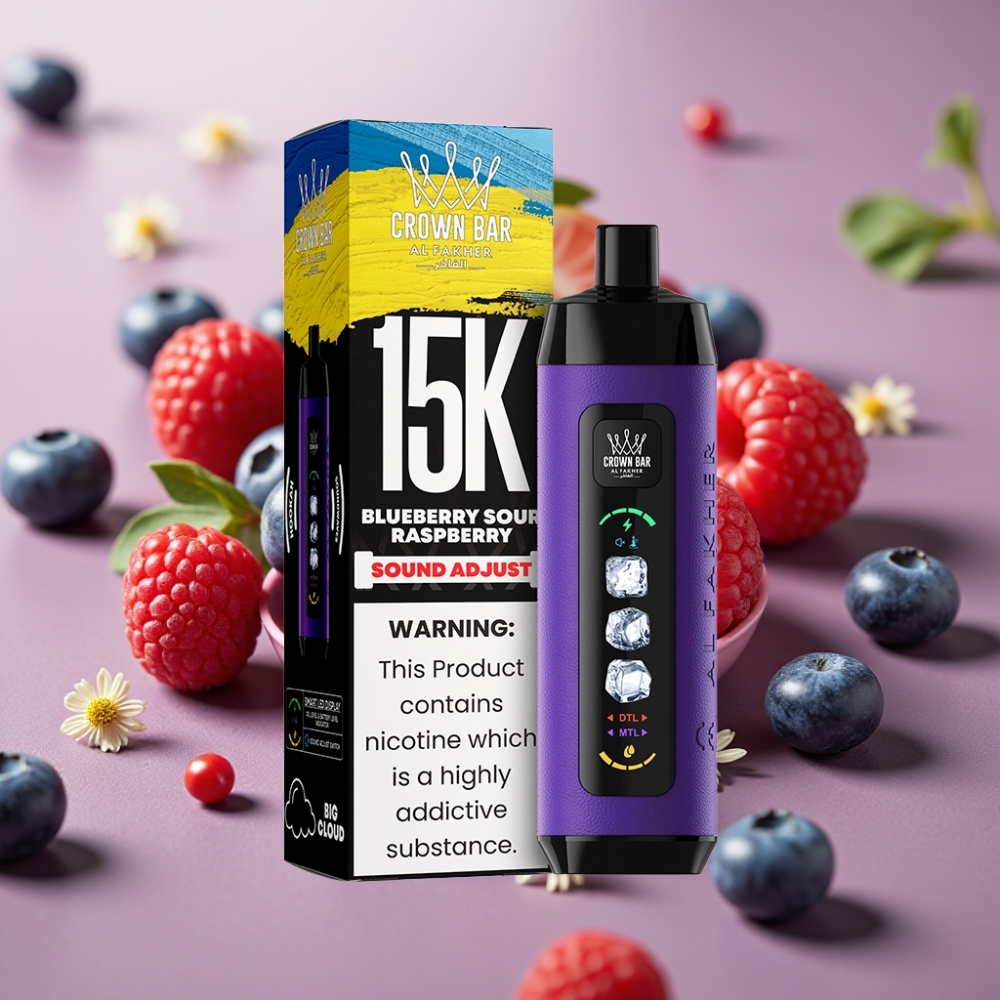 Al Fakher 15k Ice Adjust Clouds Dispositivo Desechable 22ml 850mAh Blueberry Sour Raspberry