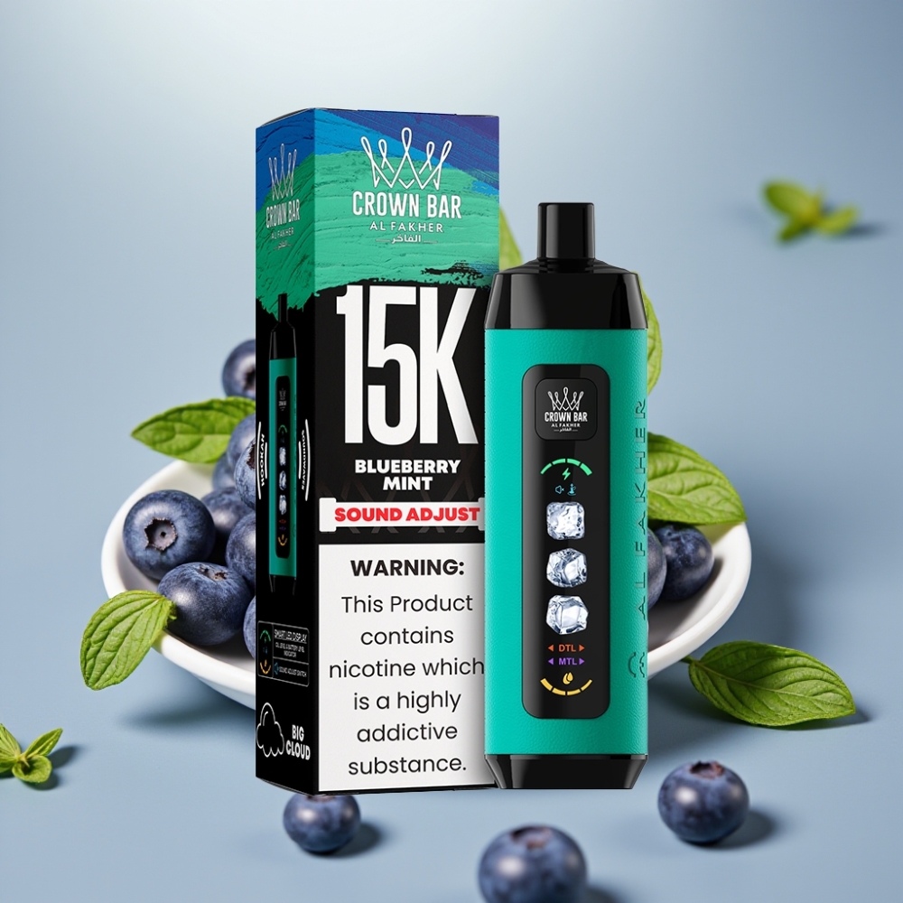 Al Fakher 15k Ice Adjust Clouds Dispositivo Desechable Menta Arándano 22ml 850mAh