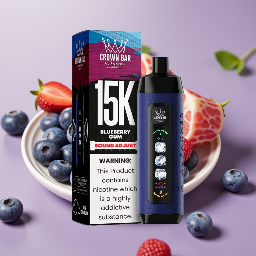 Al Fakher 15k Ice Ajuste de Nubes Desechable Chicle de Arándano 22ml 850mAh