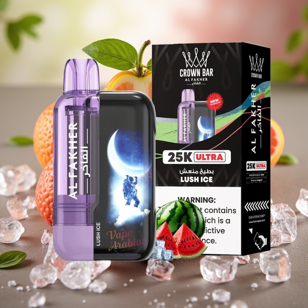 Al Fakher Crown Bar Ultra 25K Desechable 22ml 50mg/ml Hielo Frutal