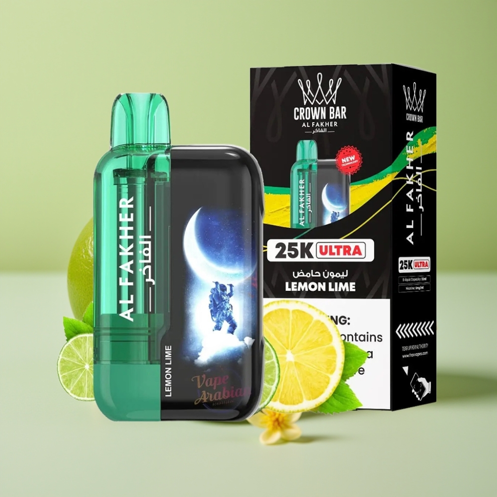 Al Fakher Crown Bar Ultra 25K Desechable 22ml Lima Limón Tipo-C
