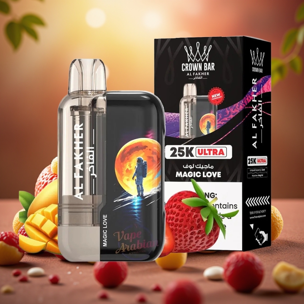 Al Fakher Crown Bar Ultra 25K Desechable Amor Mágico 22ml 50mg