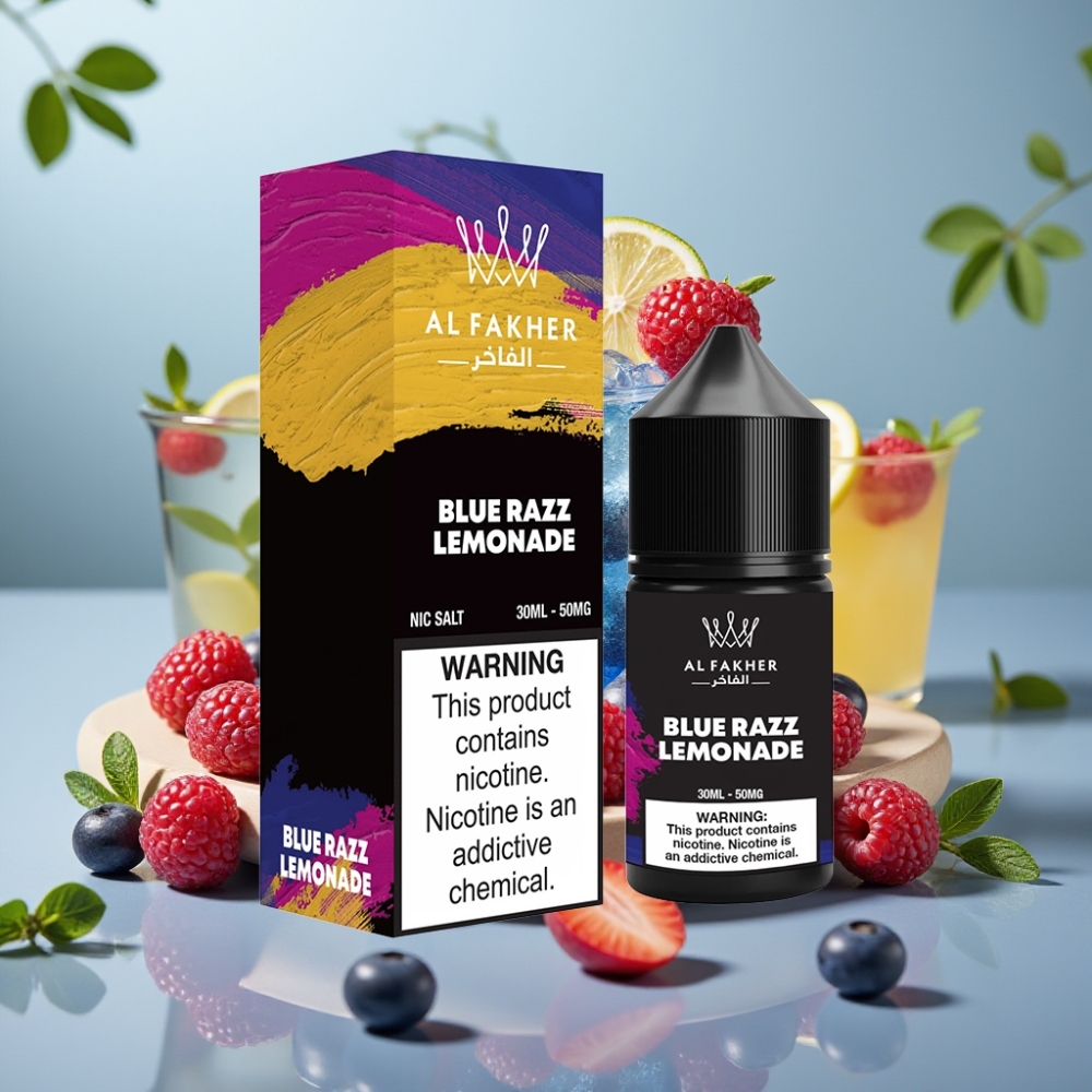 AL Fakher Nicotine Salt 6000 Puffs 50MG Blue Razz Lemonade 30ml