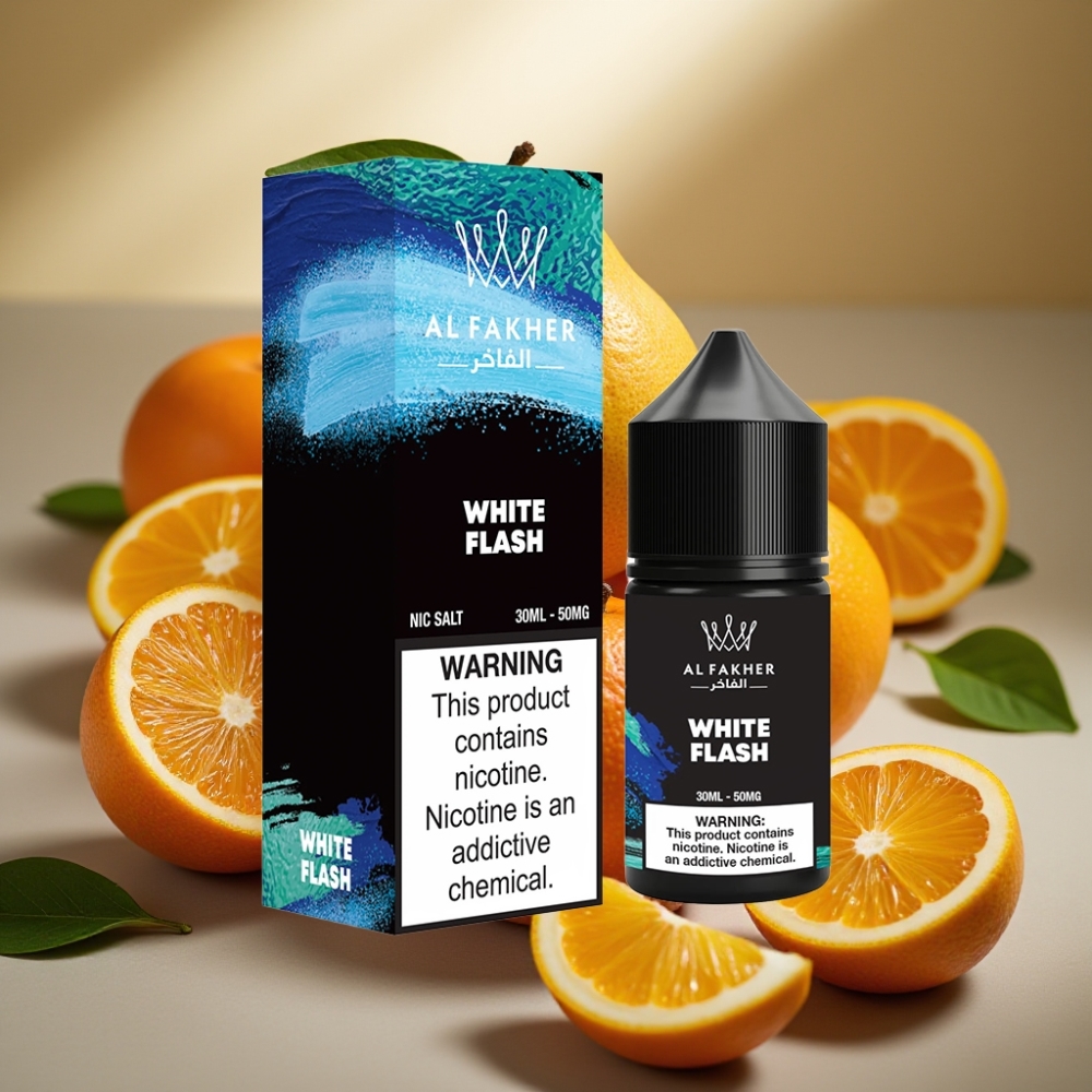 AL Fakher Nicotine Salt 6000 puffs 30ml Blanco Brillante 50MG