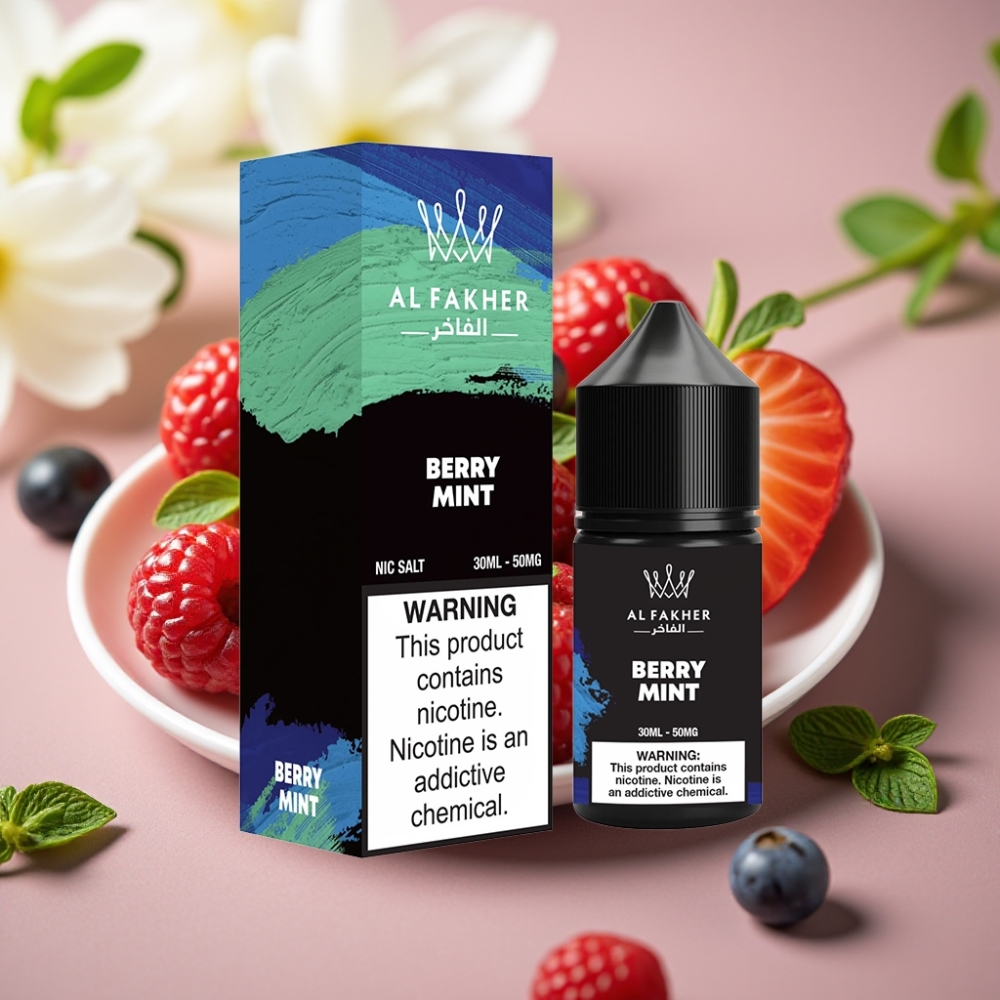 AL Fakher Nicotine Salt E-Líquido 30ml 50mg Menta Baya
