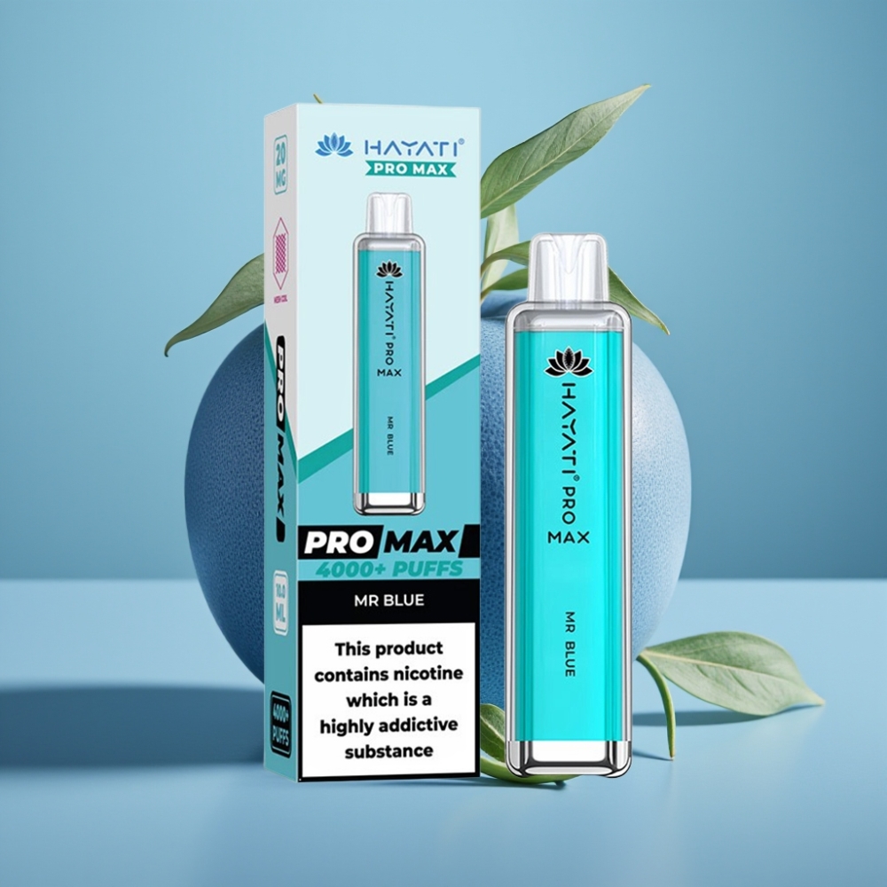 Hayati Pro Max 4000 Puffs Azul Sr Recargable 1400mAh TPD
