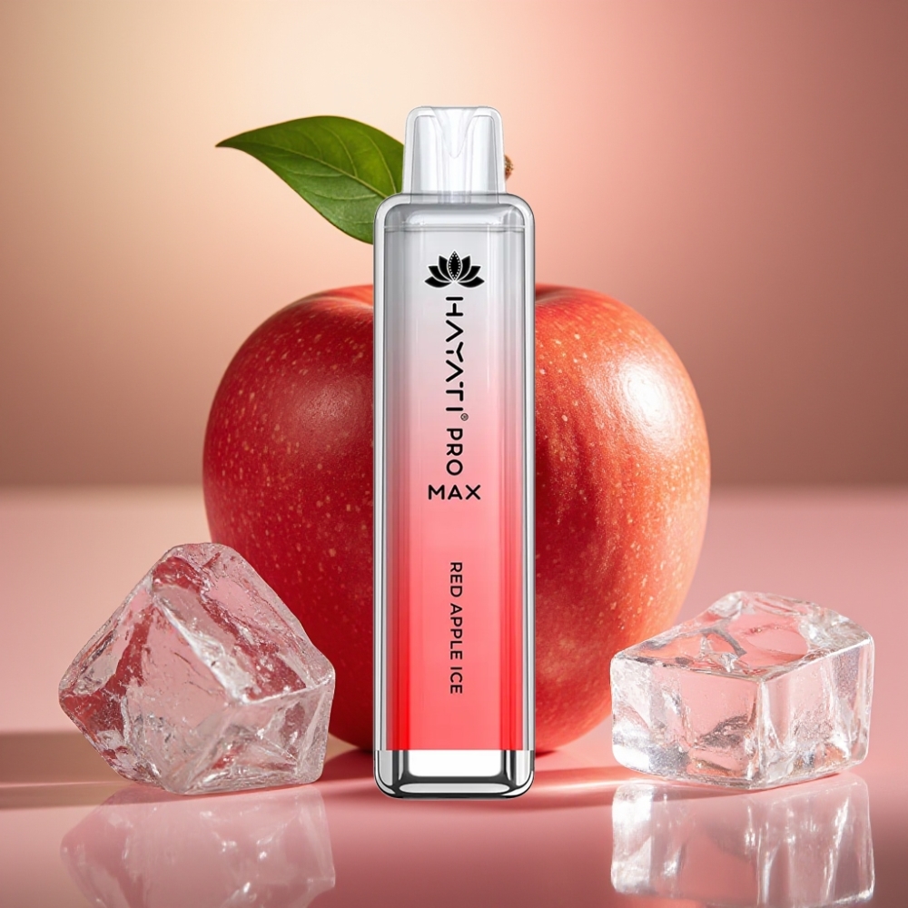 Hayati Pro Max 4000 Puffs Manzana Roja Hielo 2ml 5% TPD