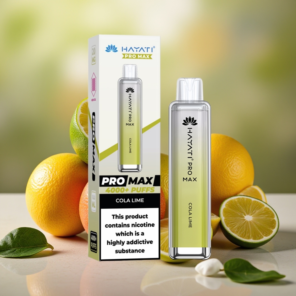 Hayati Pro Max 4000 Puffs Recargable 1400mAh Cola Lima