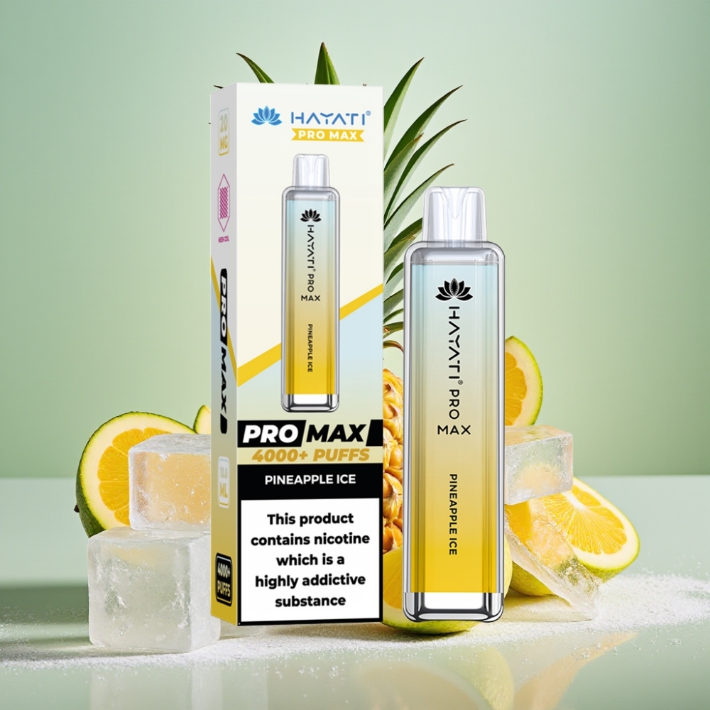 Hayati Pro Max 4000 Puffs Recargable Piña Hielo 1400mAh