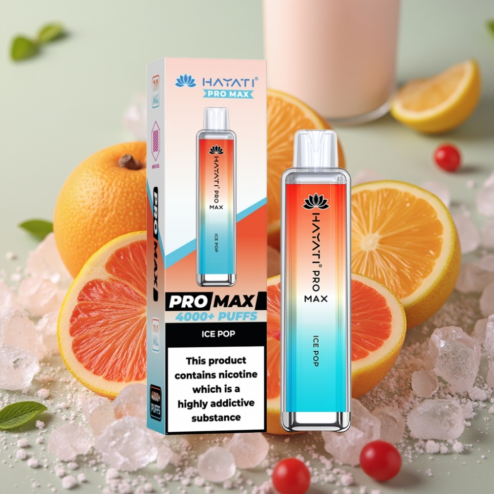 Hayati Pro Max 4000 Puffs Recargable Sabor Ice Pop 2ml TPD