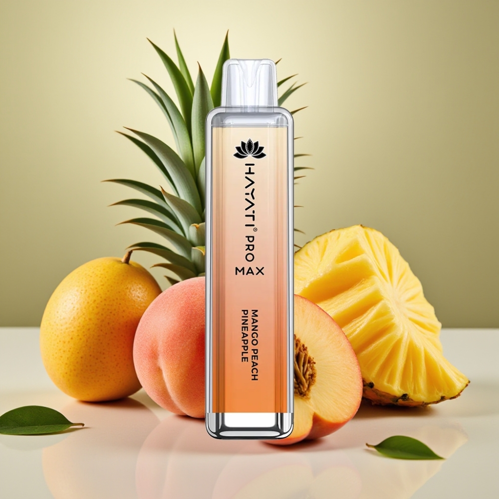 Hayati Pro Max 4000 Puffs Recargable Sabor Mango Melocotón Piña 2ml/10ml 1400mAh