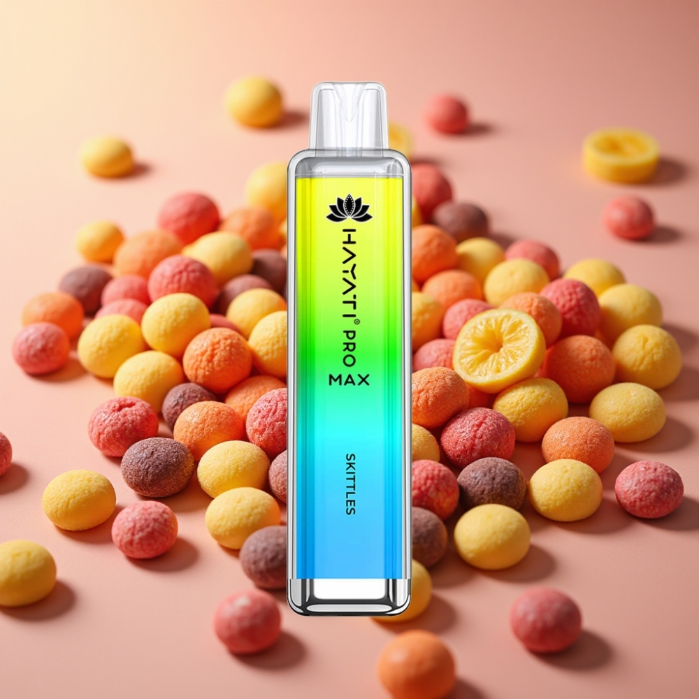 Hayati Pro Max 4000 Puffs Sabores Skittles Batería 1400mAh Recargable
