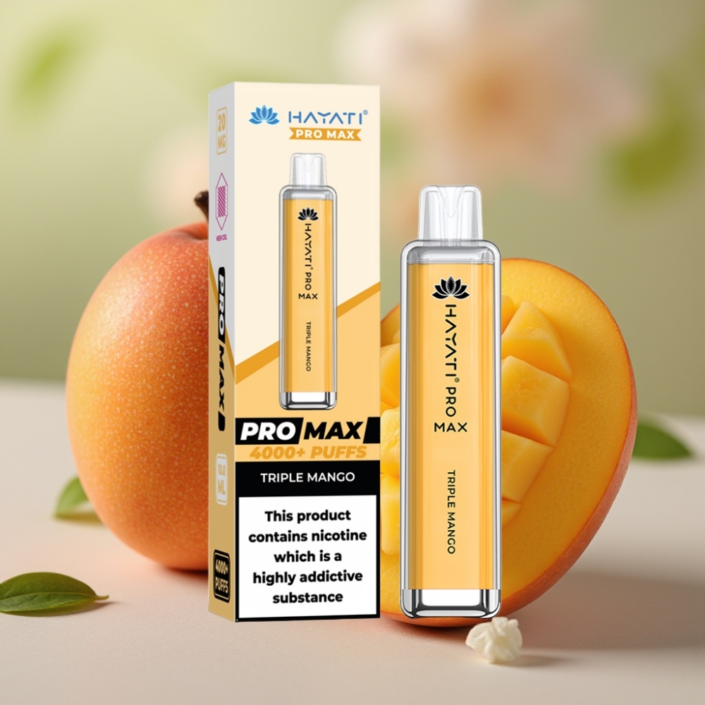 Hayati Pro Max 4000 Puffs Vape Desechable Triple Mango 5% Nicotina 1400mAh