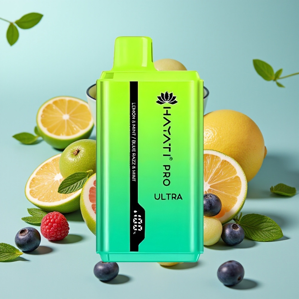 Hayati Pro Ultra 15000 Puffs 2×12ml 2% Limón & Menta Blue Razz & Menta