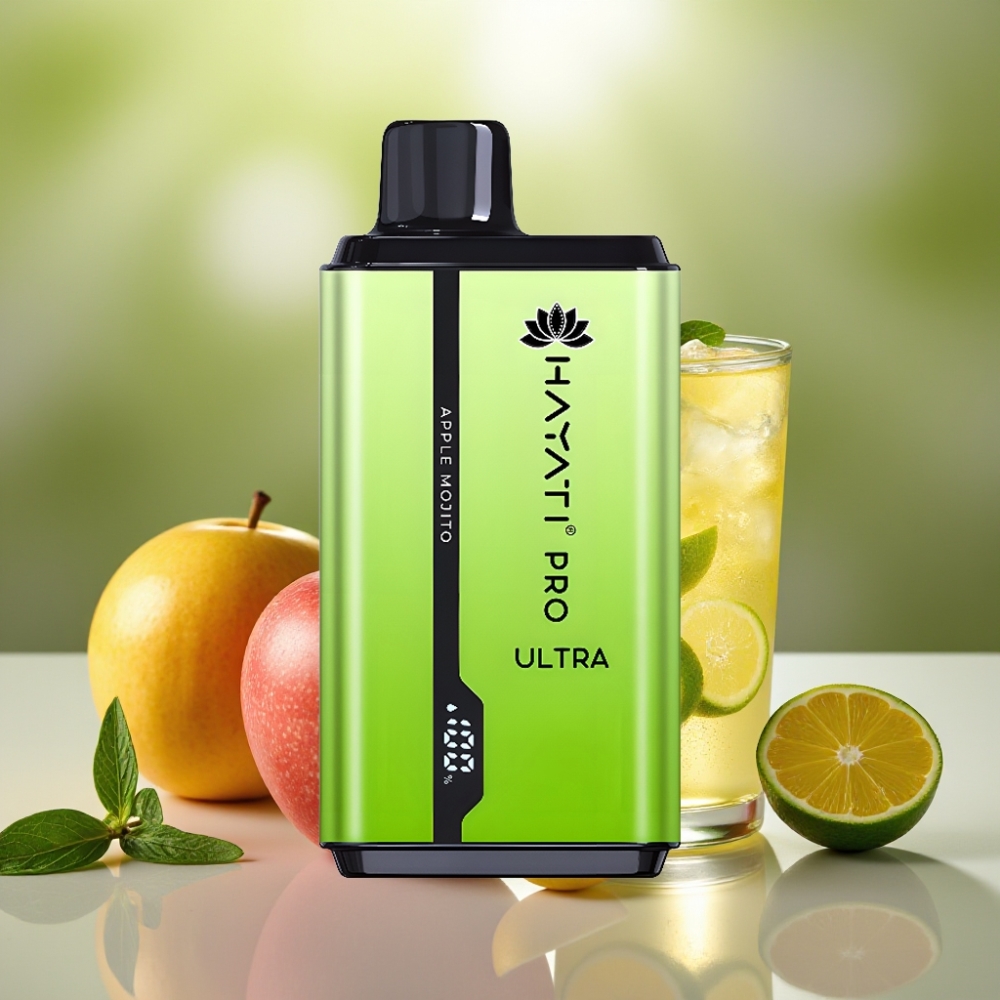 Hayati Pro Ultra 15000 Puffs 2×12ml 2% Manzana Mojito