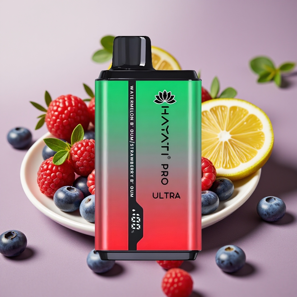 Hayati Pro Ultra 15000 Puffs 850mAh Arándano Frambuesa Cereza Limón