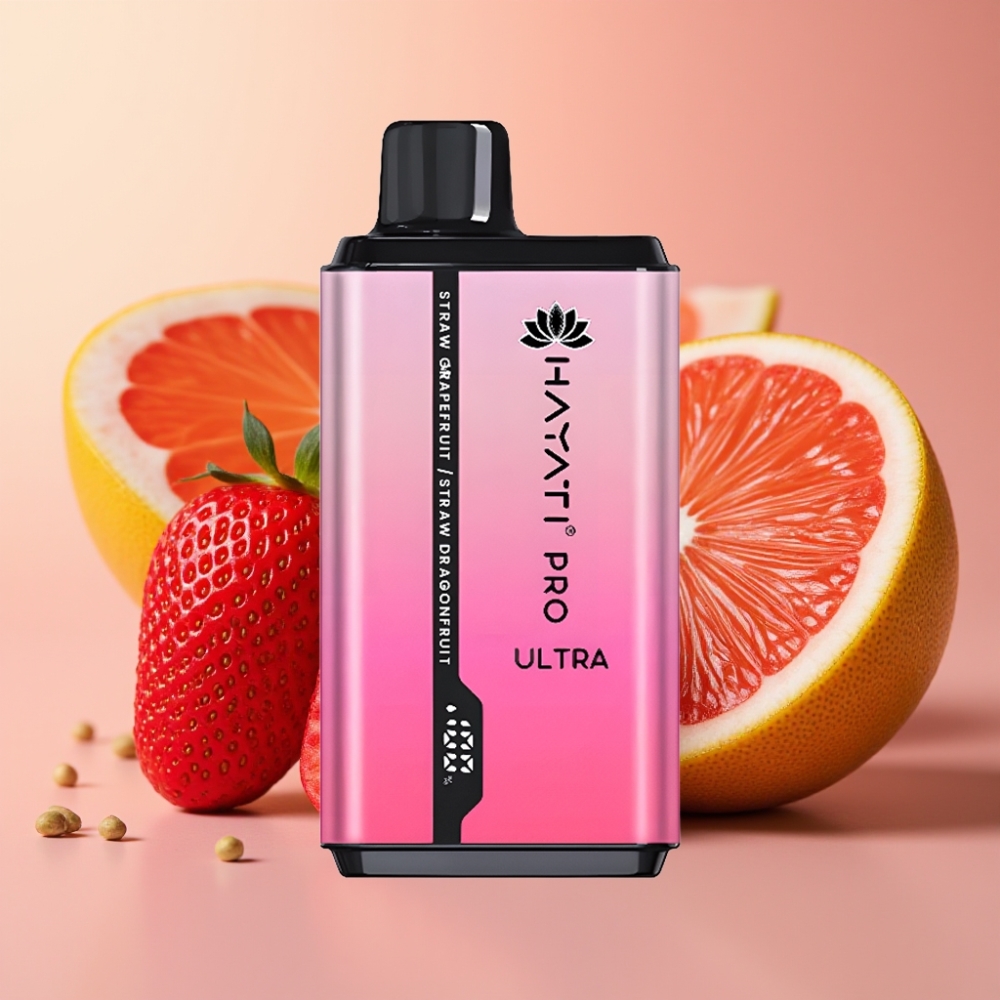 Hayati Pro Ultra 15000 Puffs 850mAh Fresa Pomelo Dragón