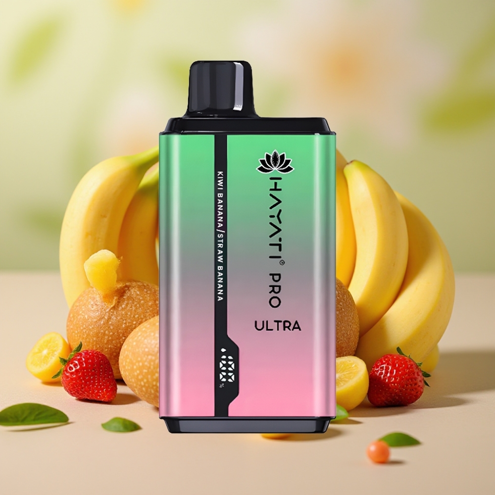 Hayati Pro Ultra 15000 Puffs 850mAh Kiwi Banana Fresa Banana