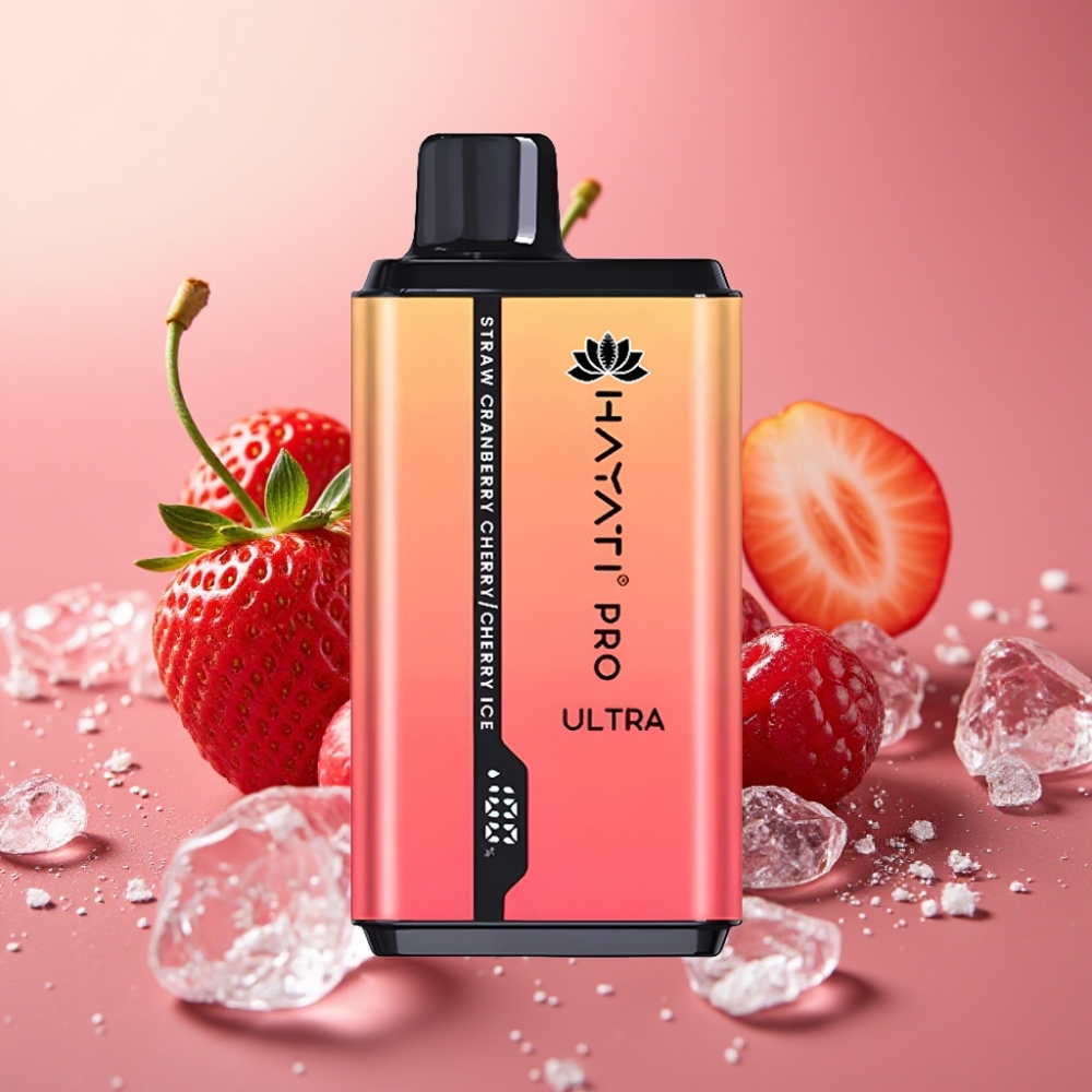 Hayati Pro Ultra 15000 Puffs Fresa Arándano Cereza Cereza Helada 2×12ml 2%