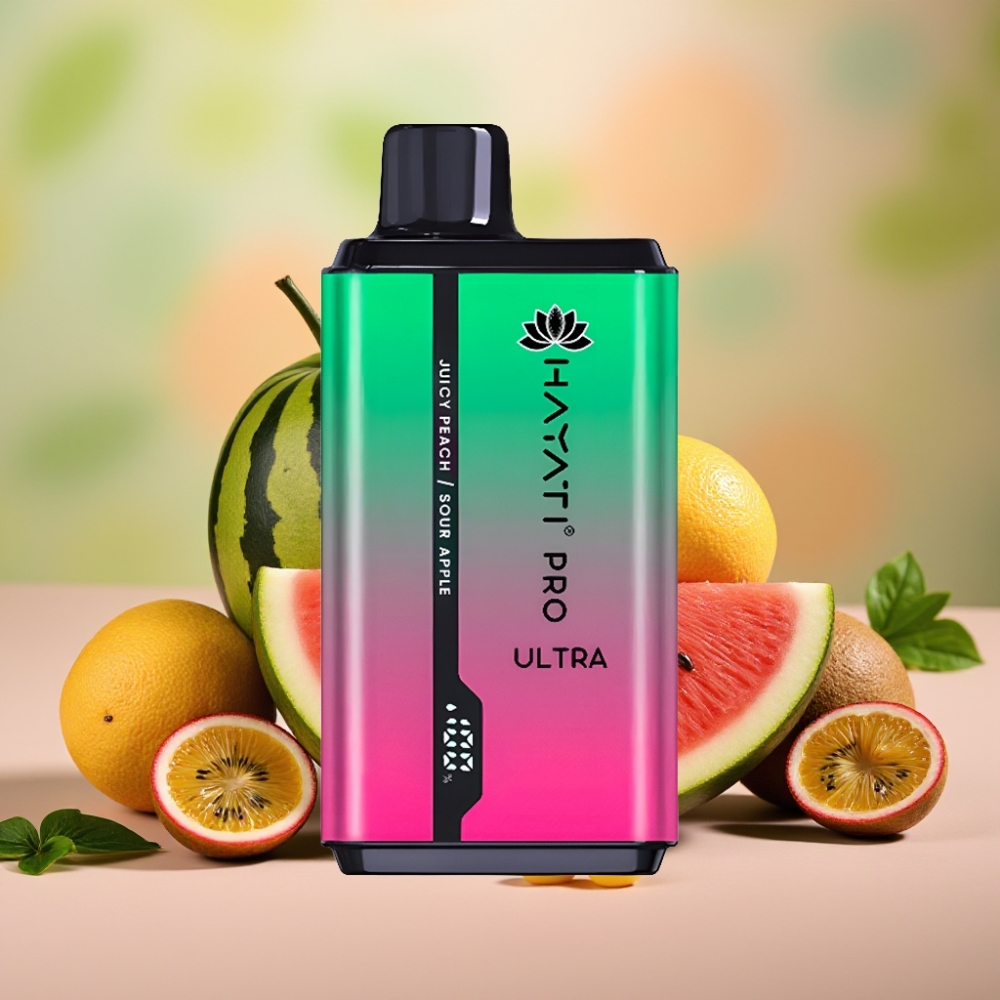 Hayati Pro Ultra 15000 Puffs Sandía Kiwi Maracuyá 850mAh 24ml