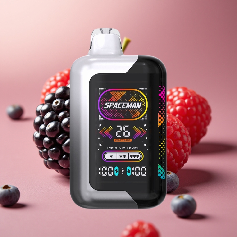SMOK SPACEMAN SP40000 Cero Nicotina 20ml 4 Niveles de Hielo Blackberry Razz