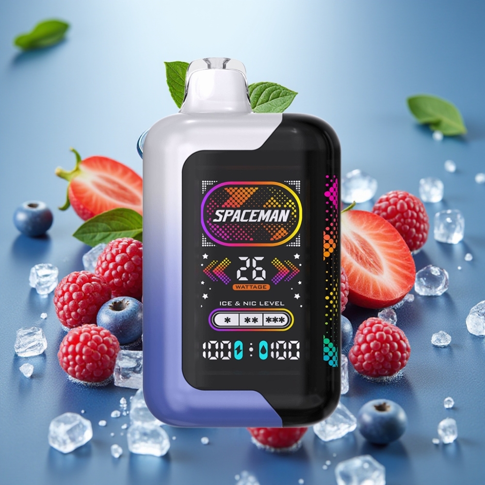 SMOK Spaceman SP40000 40000 Puffs 0% Nic Azul Frambuesa Hielo 20ml 1000mAh