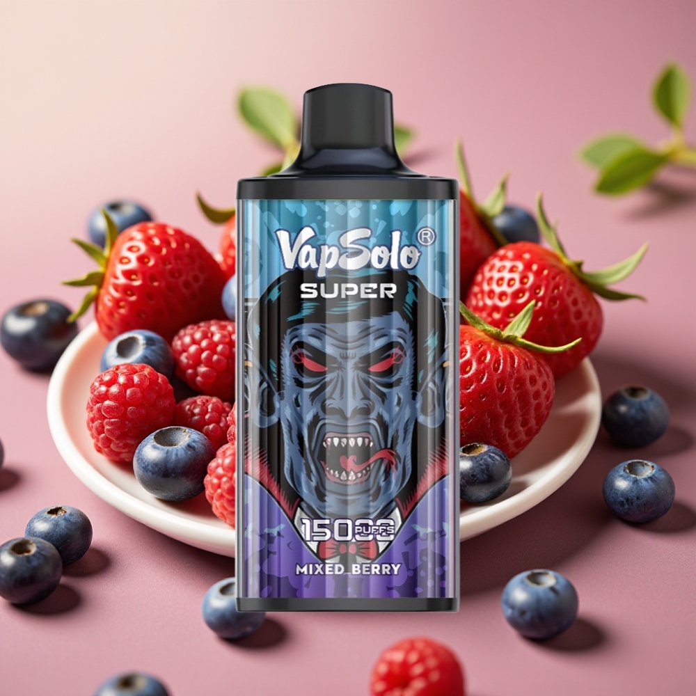 Vapsolo Super 15000 Puffs 40ml 20mg/ml o 50mg/ml Frutos Rojos