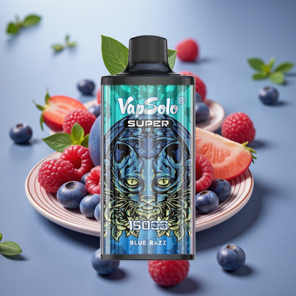 Vapsolo Super 15000 Puffs 40ml 50mg/ml Blue Razz Mexico wholesale suppliers