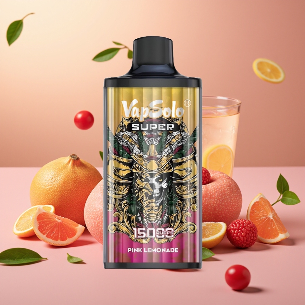Vapsolo Super 15000 Puffs 40ml 850mah Rosa Limonada