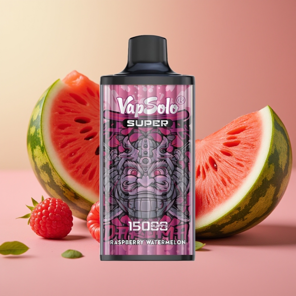 Vapsolo Super 15000 Puffs 40ml Frambuesa Sandía Tipo-C 850mAh