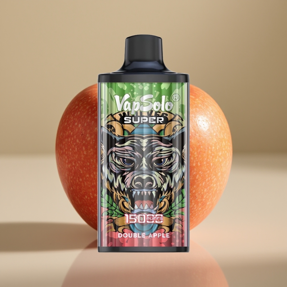 Vapsolo Super 15000 Puffs 40ml Manzana Doble Tipo-C 850mAh