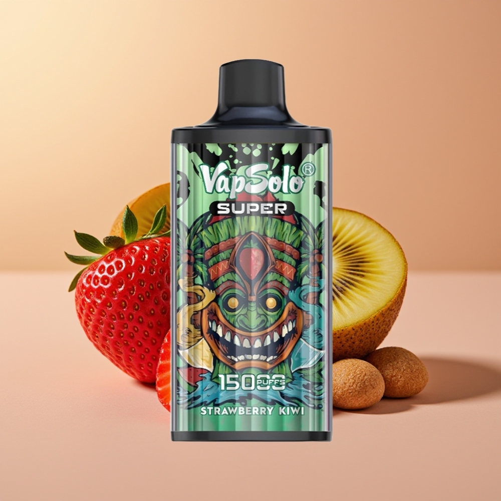Vapsolo Super 15000 Puffs Fresa Kiwi 40ml 850mAh Tipo-C