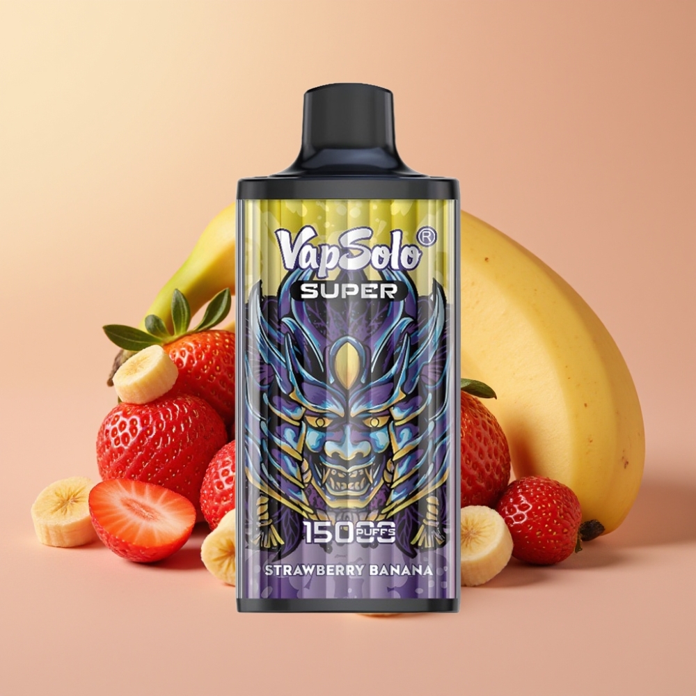 Vapsolo Super 15000 Puffs Fresa Plátano 40ml 50mg/ml