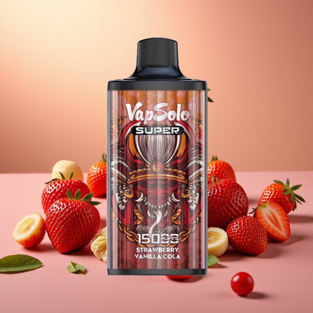 Vapsolo Super 15000 Puffs Fresa Vainilla Cola 40ml 850mAh