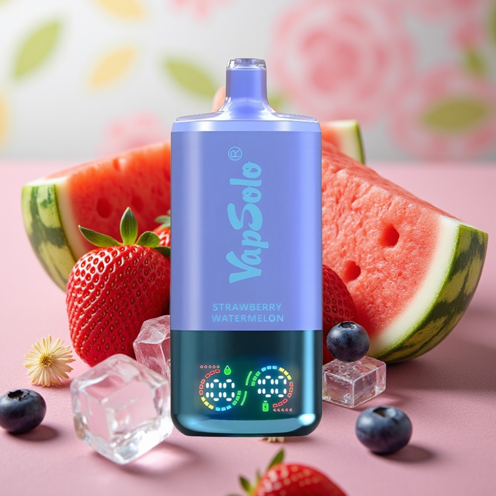VapSolo Triple 30000 Puffs 40ml Fresa Sandía & Arándano Hielo Tipo-C