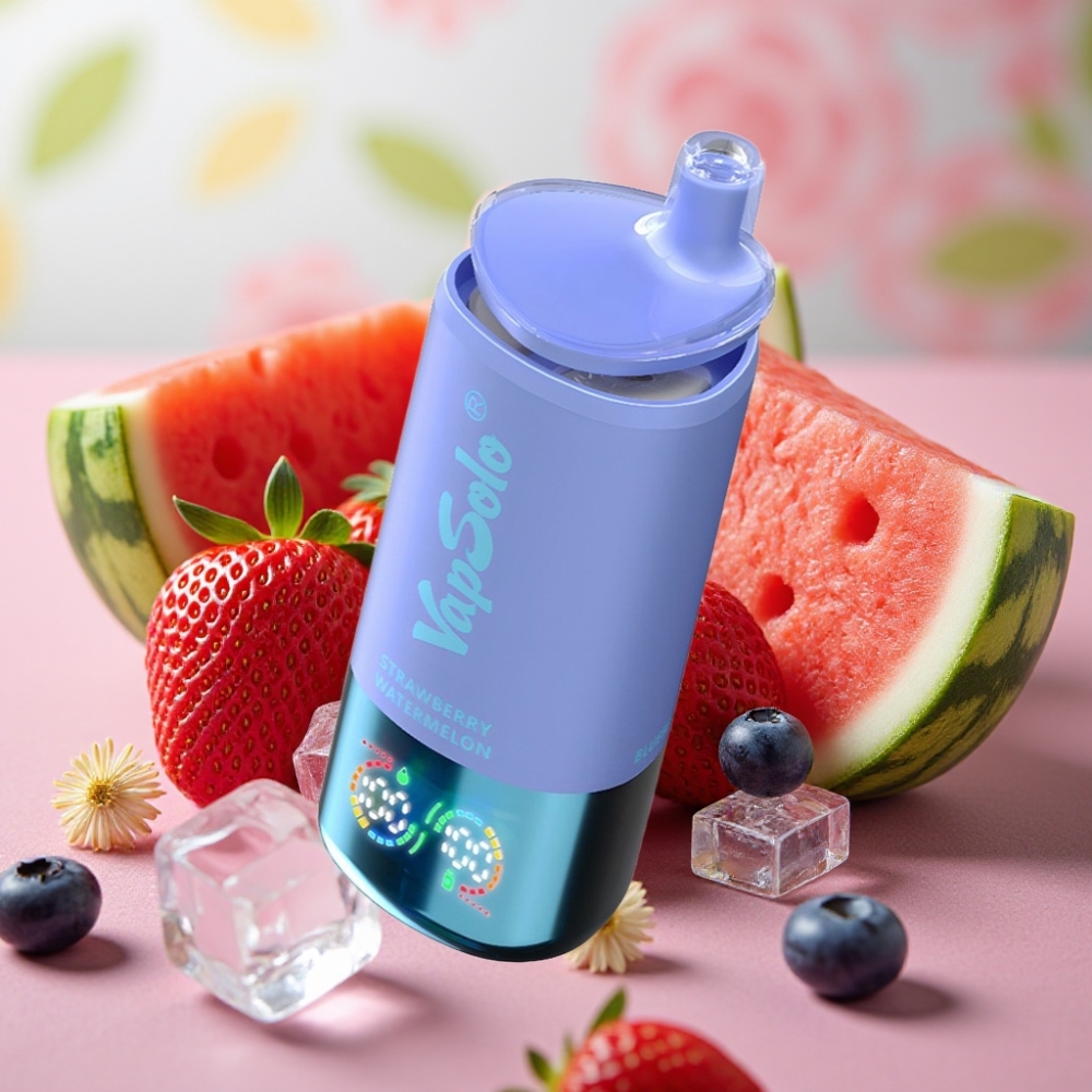 VapSolo Triple 30000 Puffs 40ml Fresa Sandía & Arándano Hielo Tipo-C